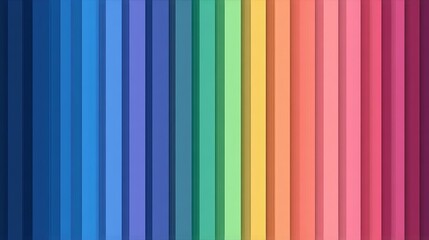 Obraz premium Vibrant Spectrum of Colorful Vertical Stripes Design