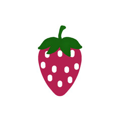 strawberry isolated on white