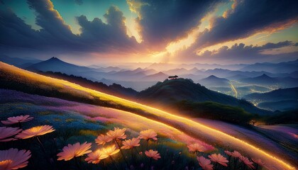 Obraz premium In the quiet, discover the power of light. 