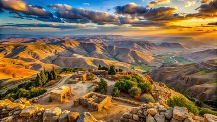 Panoramic View Mount Nebo Jordan: Urban Exploration Photography - High Resolution