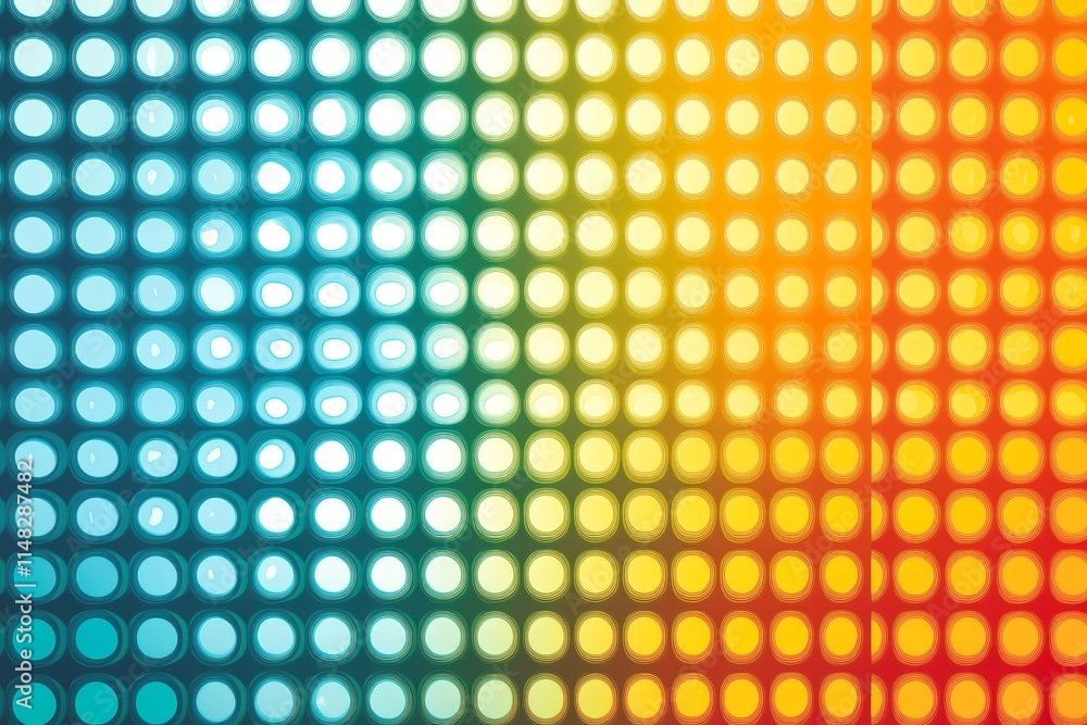 Poster dynamic abstract background featuring colorful circular patterns with a gradient effect, perfect for