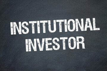 Obraz premium Institutional Investor 