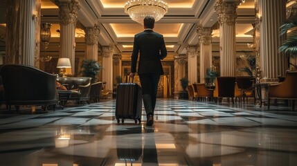 Elegant Check-In at Luxury Hotel