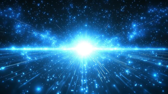 Clean and futuristic abstract blue background with geometric lines, creating a tech-inspired design with depth and digital elegance for modern technology visuals