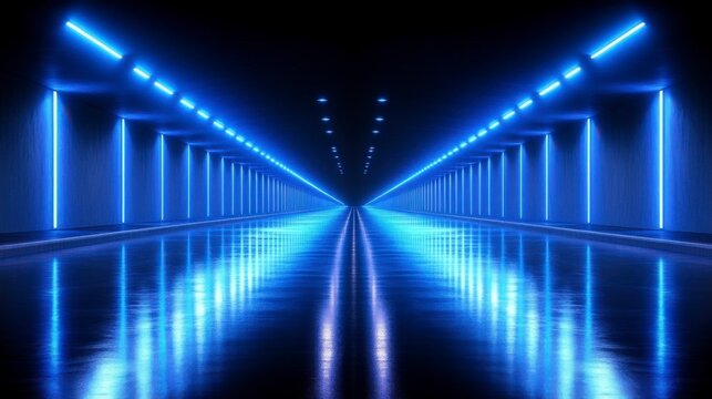 Clean and futuristic abstract blue background with geometric lines, creating a tech-inspired design with depth and digital elegance for modern technology visuals