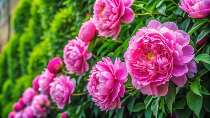 Pastel Pink Peony Flowers Banner, Vibrant Bloom Background, Live Wall, Floral Design, Spring Flowers, Peony Wallpaper, Pink Peonies, Flower Banner, Floral Background, Boho Floral, Romantic Flowers