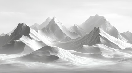 Abstract polygonal shapes in varying sizes, arranged on a crisp white background, offering a minimalistic yet striking geometric design for modern visuals