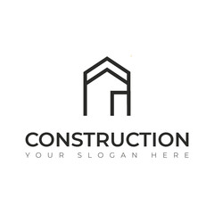 Real Estate vector building construction Repair logo