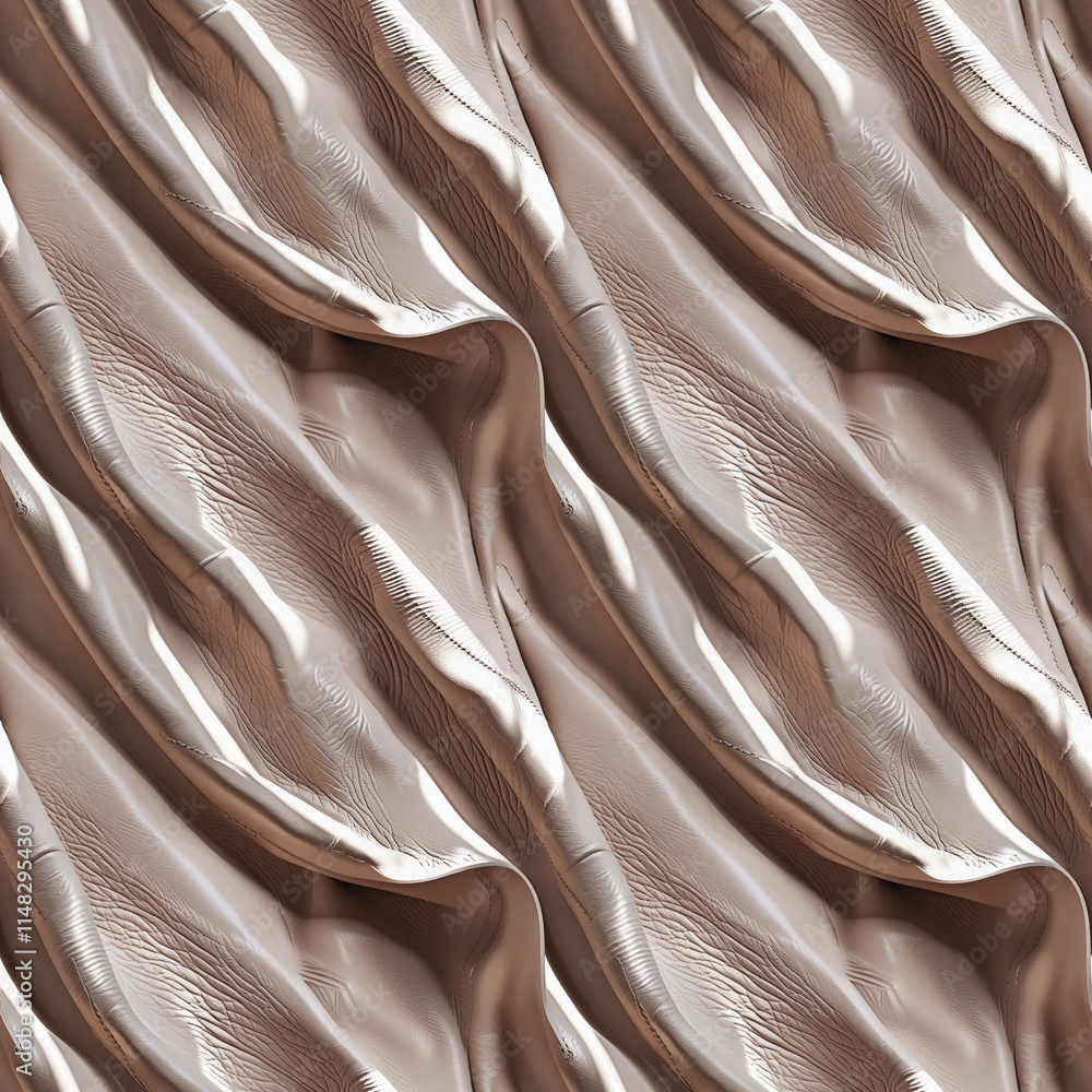 Poster seamless leather texture pattern with elegant curves for stylish and modern design applications