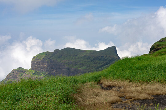 Chota Kulang seen from Kulang fort, Ghoti, Maharashtra
