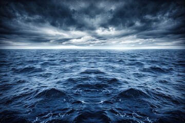 Fototapeta premium Stormy ocean waves open sea nature photography dramatic atmosphere aerial view serenity amid chaos