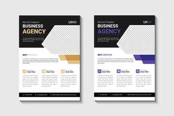 Case study flyer template design