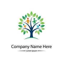 Obraz premium Family tree logo