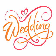 happy wedding with love