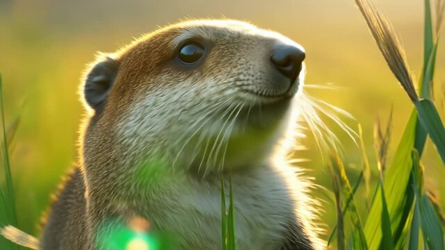 nature, cute, groundhog, wild, mammal, day, wildlife, brown, animal, marmot, fur, squirrel, summer, funny, fauna, groundhog day, marmota, furry, rodent, hog, small, ground, grass, outdoor, spring, hol