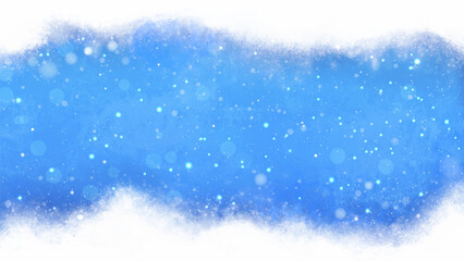 Realistic frost texture background. Winter background with snow texture and falling snowflakes. Cold weather.