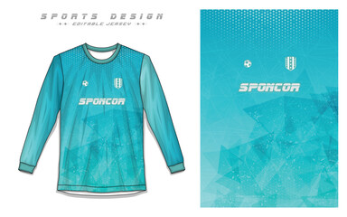 Professional Soccer Uniform, Long Sleeve Jersey, Sports Apparel Vectors Professional Football Jersey Templates