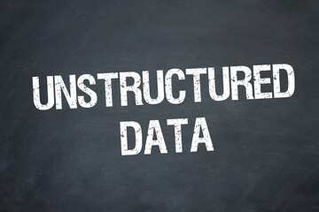 Obraz premium unstructured data 