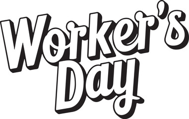 Worker’s day T-shirt design