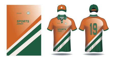 Soccer jersey design for sublimation or sports tshirt design for cricket