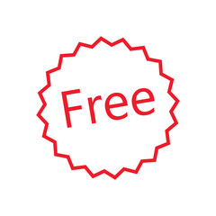 Price label  simple graphic design, minimalist stamp, promotional icon, stark contrast, clean lines, circular emblem, jagged edges, attention-grabbing, vector style.