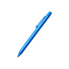Set of blue pen isolated on transparent background