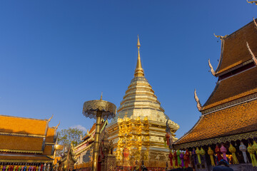 Fototapeta premium Doi Suthep temple near Chiang Mai, Thailand