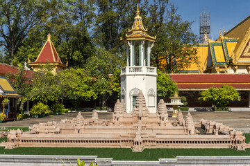 inside Royal Palace in Phnom Penh, Cambodia