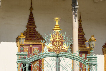 Royal Palace main entrance in Phnom Penh, Cambodia.
