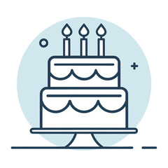 birthday cake with candles