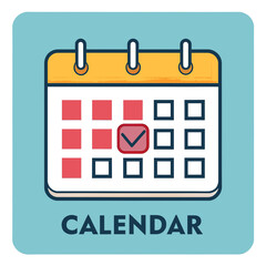 calendar icon vector