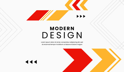 Red and yellow abstract geometric background vector illustration