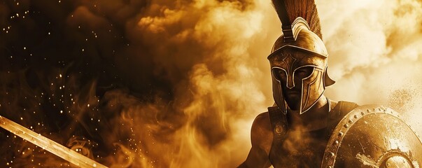 Spartan Warrior in Battle