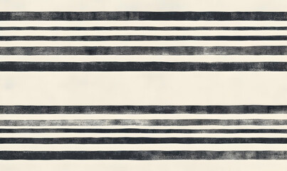 A pattern of horizontal black and white stripes on a light background.