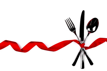 fork and knife valentine card