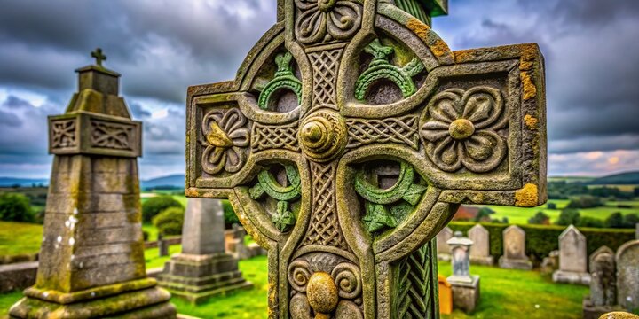 St. Tola's High Cross, Dystert O'Dea, Clare, Ireland: Candid Photography Detail