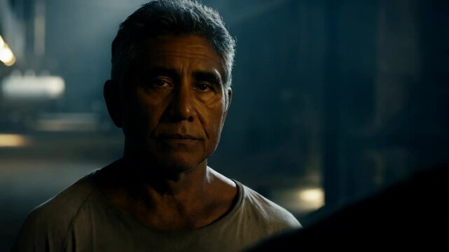 Two characters have a tense confrontation in a dim room, showcasing emotional depth in the story