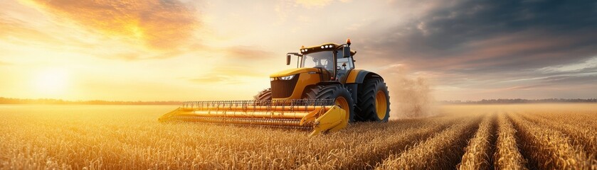 Fototapeta premium Witness sustainable agriculture in action as a Technician troubleshoots energy-efficient farming equipment, symbolizing the future of farming with advanced technology, combining innovation and nature
