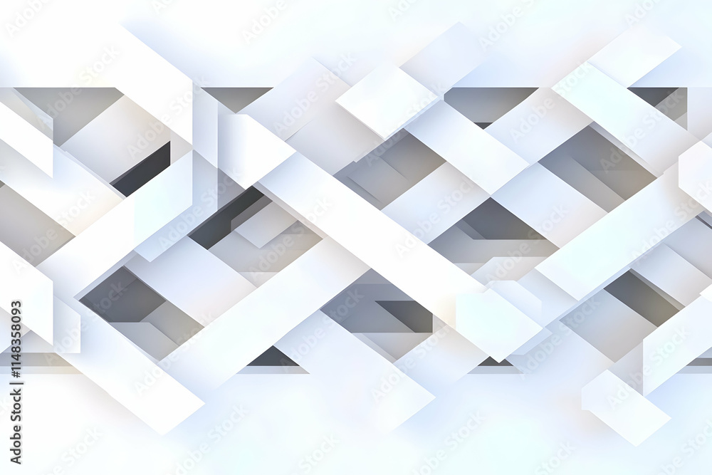Poster abstract white geometric pattern background texture design for website banner.