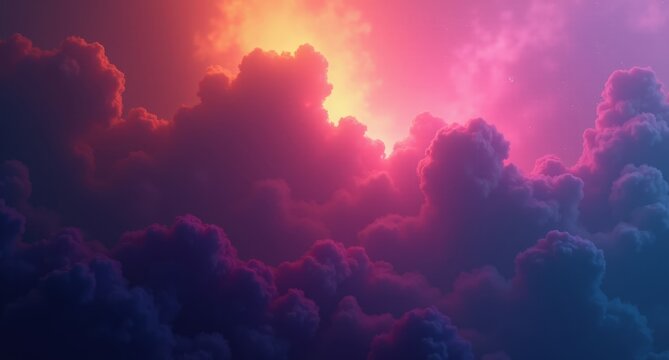 There is a Deep Violet + Bright Gold background, gradient and patterns wallpaper, dynamic Sheen Emerald Wash light, canvas, made entirely from gradients, high angle, riot background, fot