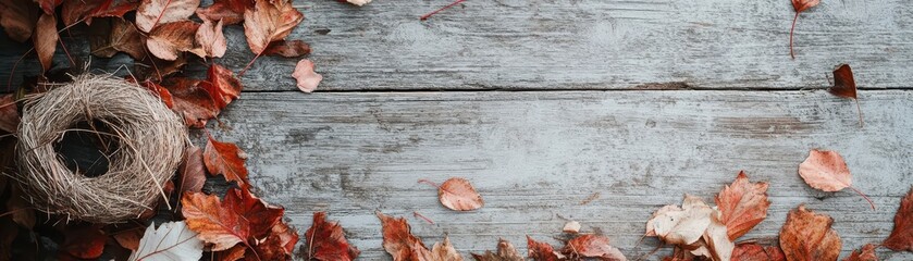 Rustic Holiday Garland Made from Fallen Leaves and Biodegradable Twine Eco Friendly Christmas Decor