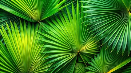 Obraz premium Stunning Palm Leaf Photography: Tropical Plants, Exotic Foliage, Lush Greenery, High-Resolution Images, Palm Fronds, Luxury Backgrounds, Summer Vibes, Nature Photography
