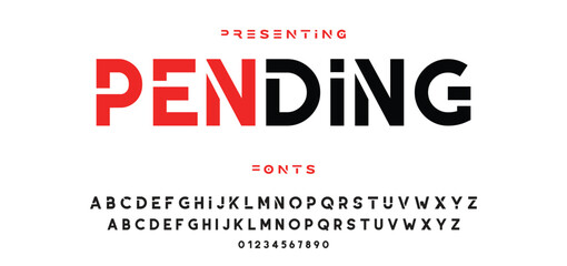 Creative font. Modern abstract digital tech font. Logo creative font, type, technology, movie, digital, music, movie. Fonts and illustration in vector format.