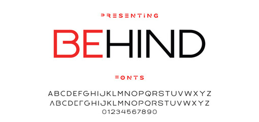 Creative font. Modern abstract digital tech font. Logo creative font, type, technology, movie, digital, music, movie. Fonts and illustration in vector format.