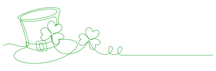 Saint Patrick's Day.line art style illustration vector