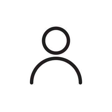 Profil vector outline icon editable stroke