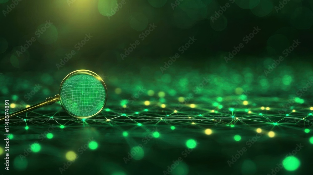 Poster ai-driven compliance audit visualization in a futuristic digital environment