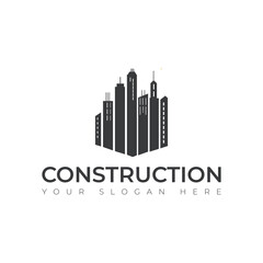 Fototapeta premium Real Estate construction building Repair logo vector