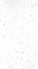 A minimalist design featuring scattered black dots on a white background, evoking a starry effect.