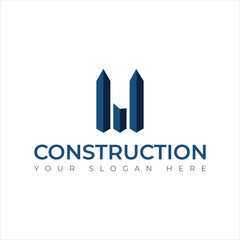 Fototapeta premium Real Estate construction building Repair logo vector